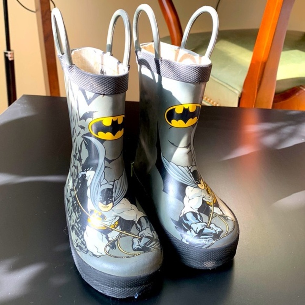 Toddler Batman rain boots